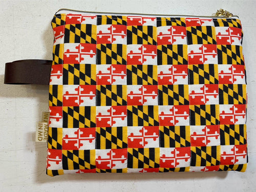 Maryland Quilted Bag. Quilted bag. Tablet bag. Cosmetics bag. Handmade Quilted bag.