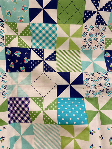 Riley Blake Designs - Country Girls by Tasha Noel. Green 2014. Quilting Cotton. Children’s fabric.