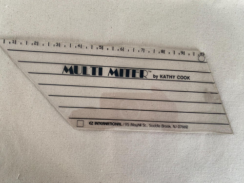Multi Miter by Kathy Cook. Quilting Ruler. EX international Quilting.