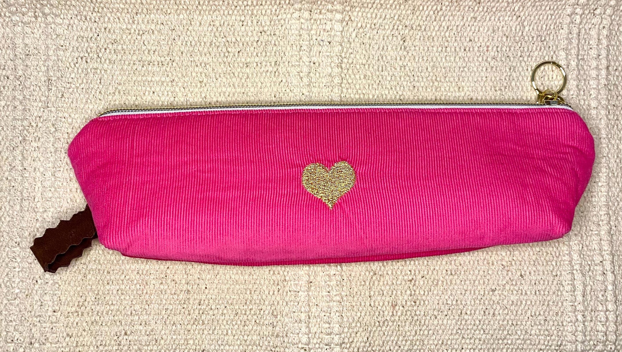Pencil Pouch. Corduroy Pencil pouch. Minimalist Bag.
